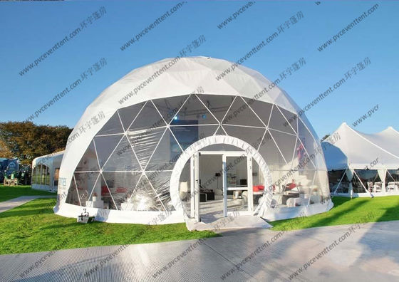 Outdoor Dome Shaped Tent With Inside Decoration , Customized Transparent Dome Tent